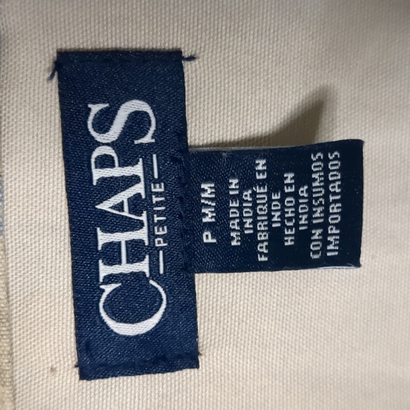 CHAPS* Ralph Lauren size M long sleeve 100 cotton drawstring waist snap front 4 - Picture 12 of 14